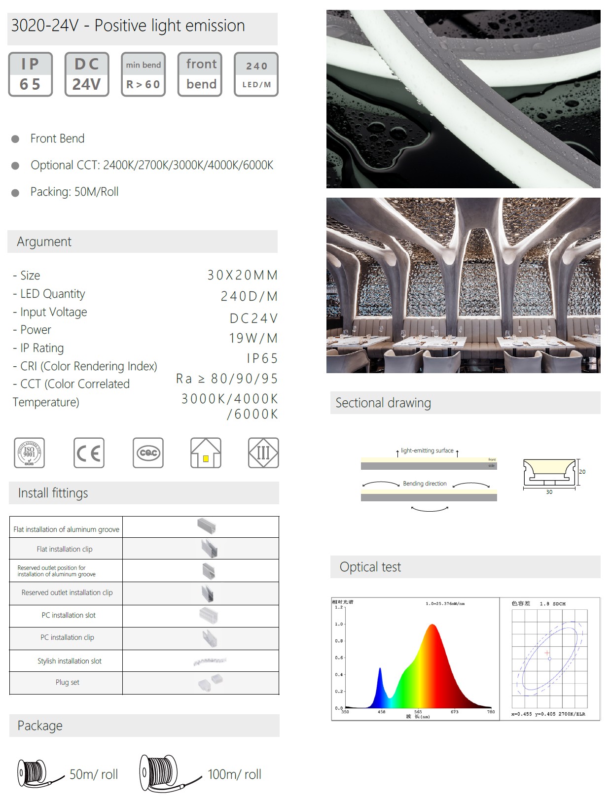 3020-24V - Positive light emission