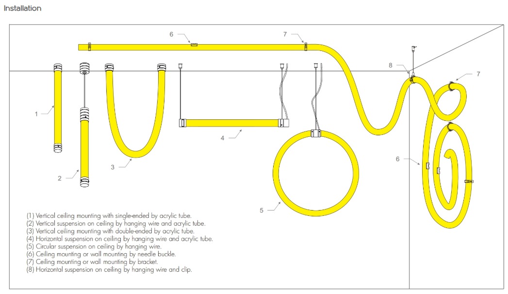 Halo Series - 360° Luminous Poseable - Dual-Bend - NS-366-φ25FC