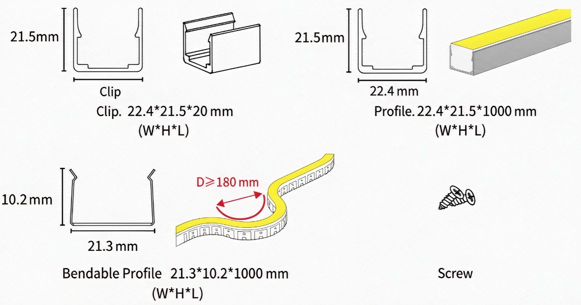 2020 sliding groove side illumination 2020 sliding groove side illumination