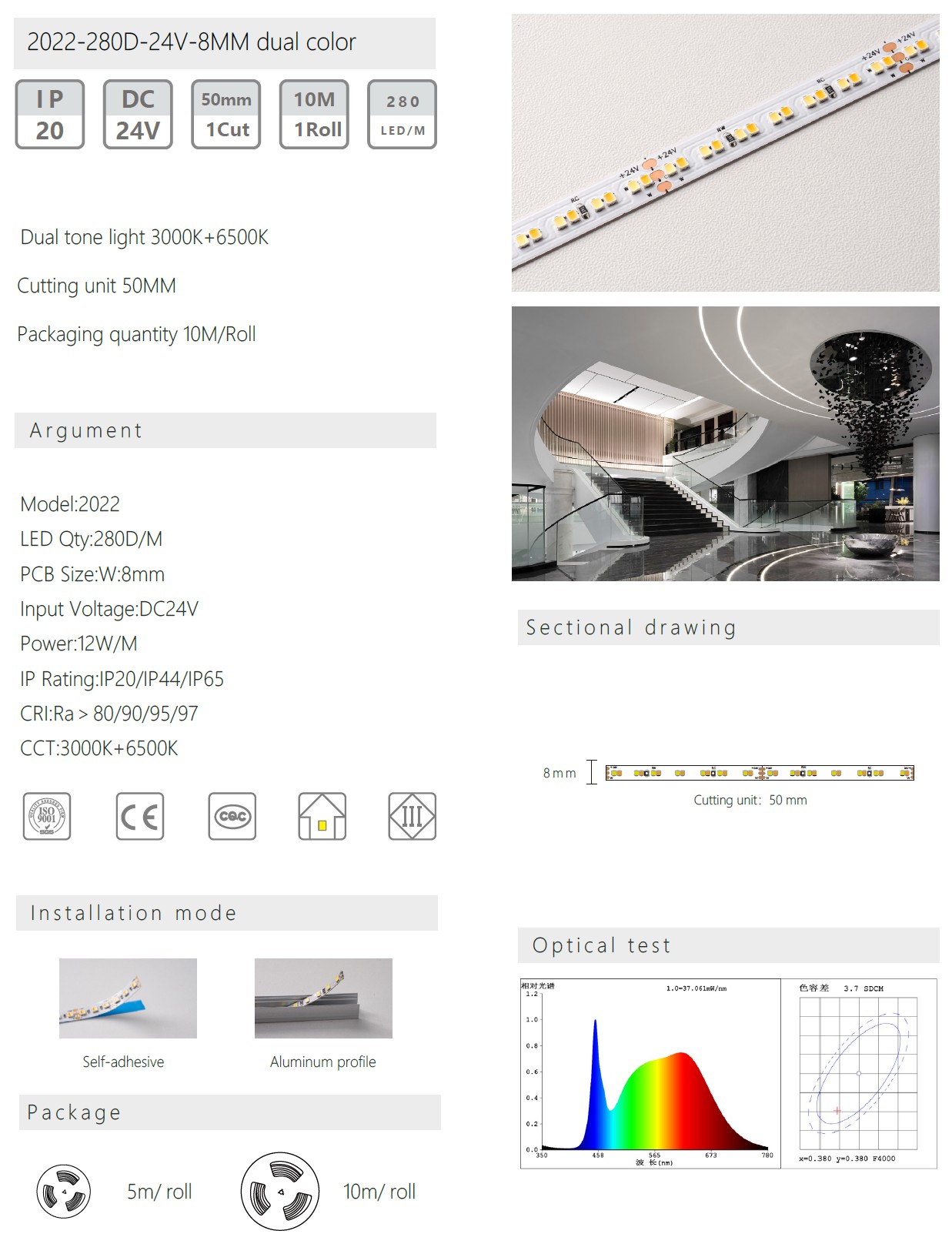 2022-280D-24V-8MM dual color 2022-280D-24V-8MM dual color